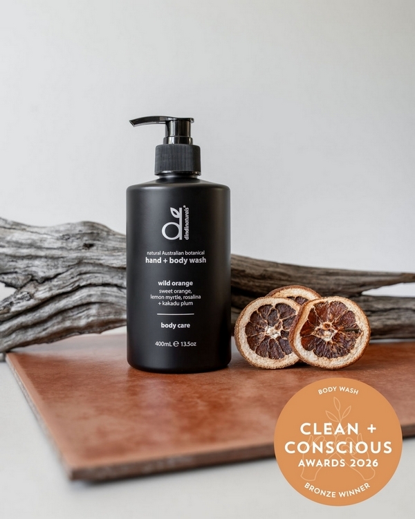 Botanical Wild Orange Hand + Body Wash by Dindi Naturals – Bronze, Best Body Wash, Clean + Conscious Awards 2026
