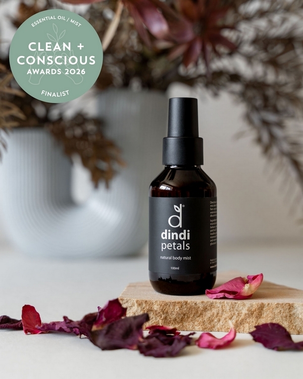 Petals Body Mist by Dindi Naturals – Finalist, Best Essential Oil / Mist, Clean + Conscious Awards 2026