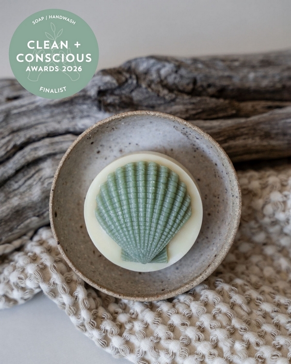 Shell Soap by Dindi Naturals – Finalist, Best Natural Soap + Hand Wash, Clean + Conscious Awards 2026