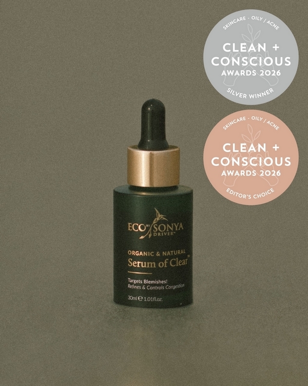 Serum of Clear by Eco by Sonya – Silver + Editor's Choice, Best Skincare for Oily Skin / Acne, Clean + Conscious Awards 2026