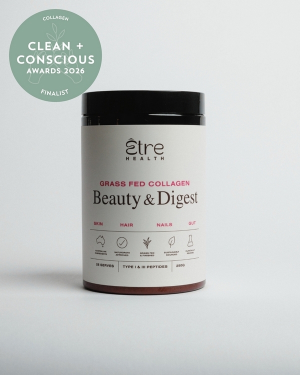 Beauty & Digest Grass Fed Collagen by Etre Health – Finalist, Best Collagen Product, Clean + Conscious Awards 2026