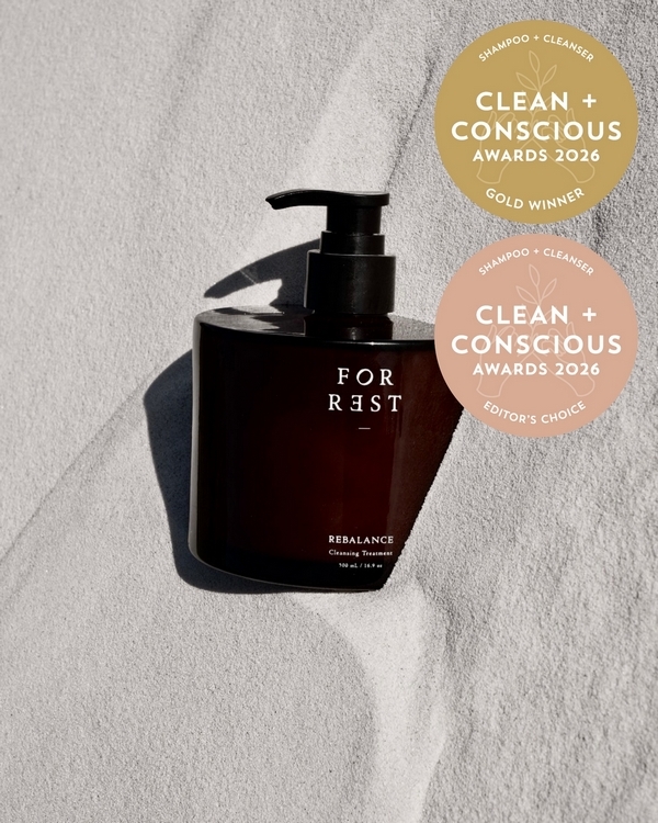 Rebalance — Cleansing Treatment for Hair, Scalp, Skin. by FOR REST – Gold + Editor's Choice, Best Natural Shampoo + Cleanser, Clean + Conscious Awards 2026