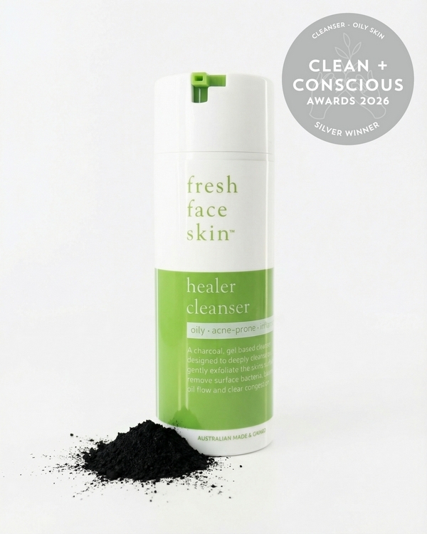 Healer Cleanser by Fresh Face Skin – Silver, Best Face Cleanser for Oily Skin, Clean + Conscious Awards 2026