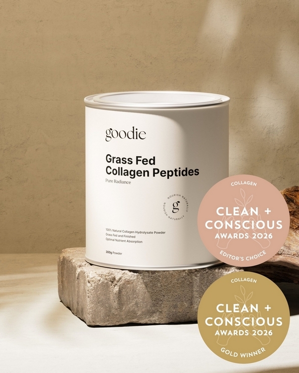 Goodie Australian Collagen Peptides by Goodie Natural – Gold + Editor's Choice, Best Collagen Product, Clean + Conscious Awards 2026