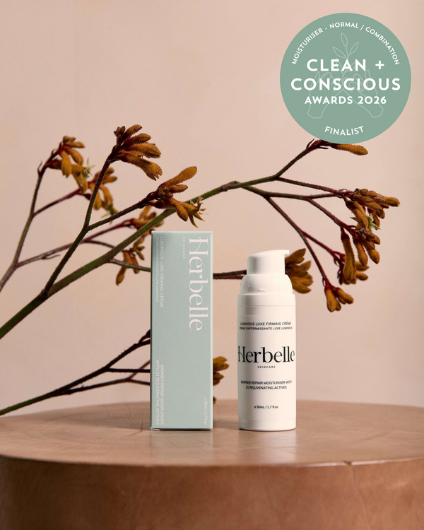 Luminous Luxe Firming Creme by Herbelle Skincare – Finalist, Best Face Moisturiser for Normal / Combination Skin, Clean + Conscious Awards 2026