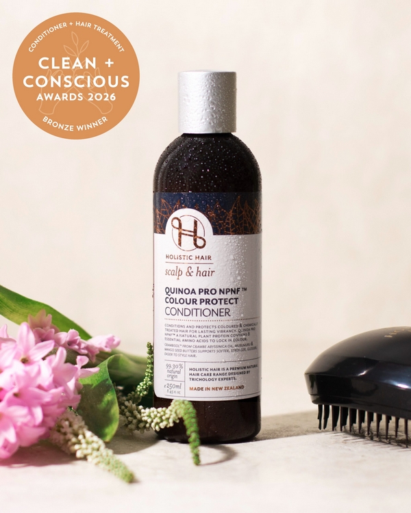 Quinoa Pro NPNF Colour Protect Conditioner by Holistic Hair – Bronze, Best Natural Conditioner + Hair Treatment, Clean + Conscious Awards 2026