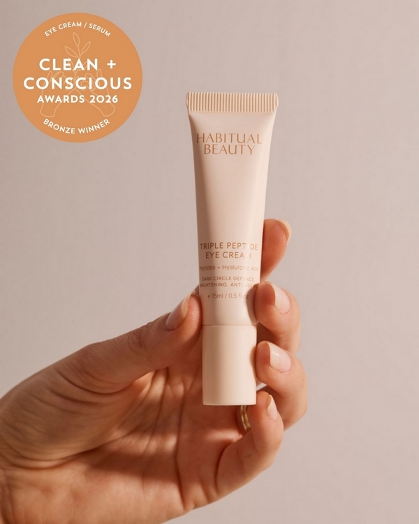 Triple Peptide Eye Cream by Habitual Beauty – Bronze, Best Eye Cream / Serum, Clean + Conscious Awards 2026