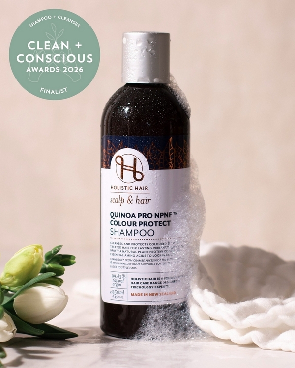 Quinoa Pro NPNF Colour Protect Shampoo by Holistic Hair – Finalist, Best Natural Shampoo + Cleanser, Clean + Conscious Awards 2026