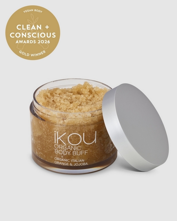 Organic Body Buff by IKOU – Gold, Best Vegan Body Care, Clean + Conscious Awards 2026
