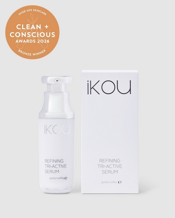 Refining Tri-Active Serum by IKOU – Bronze, Best Over 40s Skincare, Clean + Conscious Awards 2026
