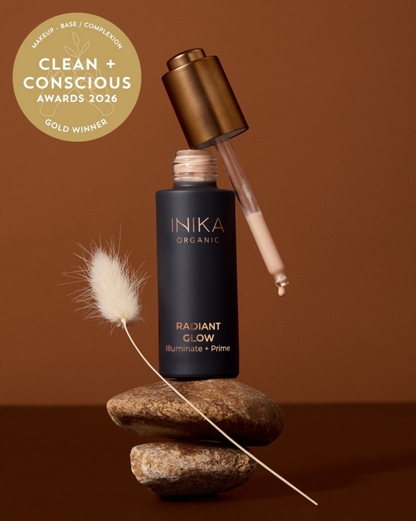 Radiant Glow by INIKA Organic – Gold, Best Makeup – Base / Complexion, Clean + Conscious Awards 2026