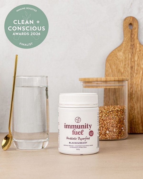 Blackcurrant Probiotic Superfood Powder by Immunity Fuel – Finalist, Best Immune Booster, Clean + Conscious Awards 2026