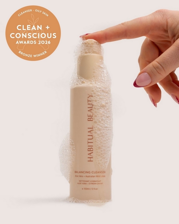 Balancing Cleanser by Habitual Beauty – Bronze, Best Face Cleanser for Oily Skin, Clean + Conscious Awards 2026