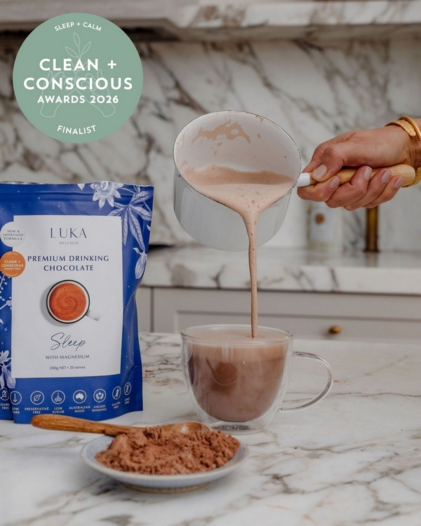 Premium Drinking Chocolate - Sleep Blend by LUKA Wellness – Finalist, Best Sleep + Calm, Clean + Conscious Awards 2026