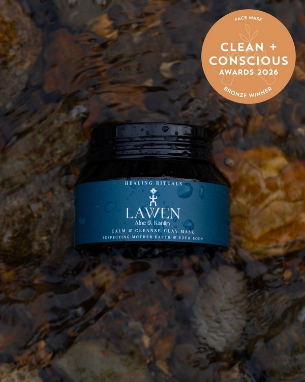 Calm & Cleanse Clay Mask by Lawen Healing Rituals – Bronze, Best Face Mask, Clean + Conscious Awards 2026