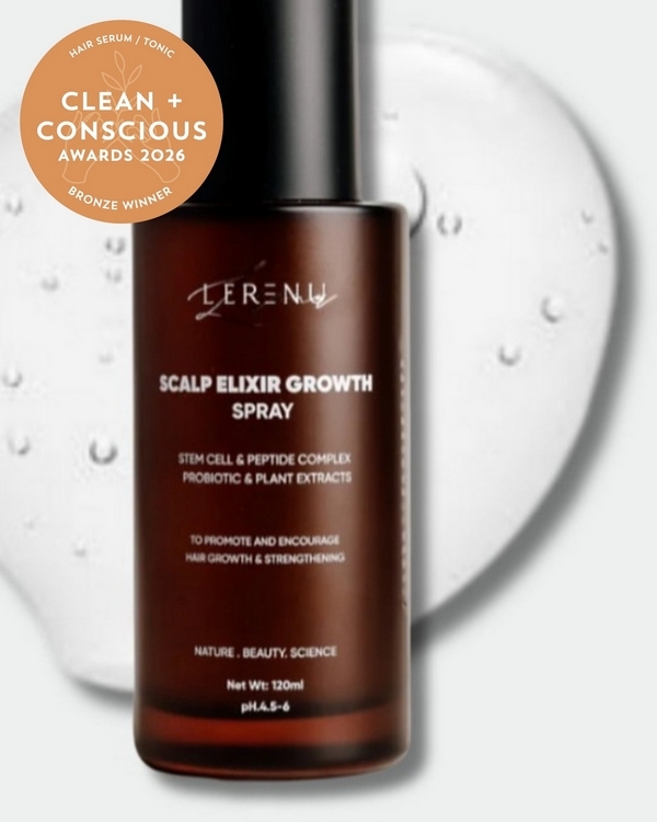 SCALP ELIXIR Growth Spray by Lerenu – Bronze, Best Natural Hair Serum / Tonic, Clean + Conscious Awards 2026