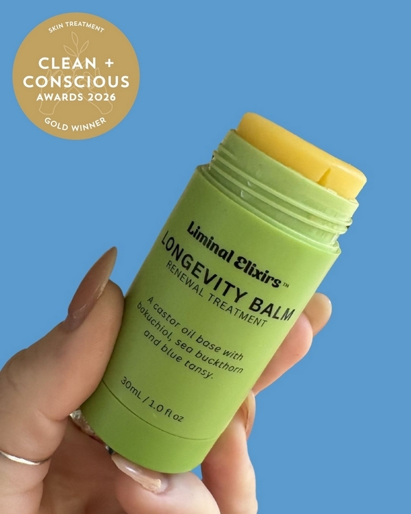 Liminal Longevity Balm by Liminal Elixirs – Gold, Best Skin Treatment, Clean + Conscious Awards 2026
