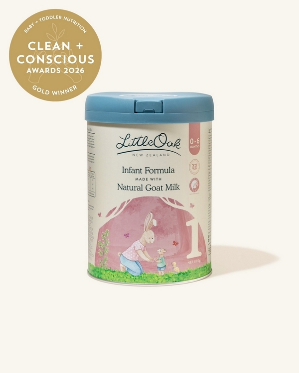 Natural Goat Milk Infant Formula by LittleOak – Gold, Best Baby + Toddler Nutrition, Clean + Conscious Awards 2026