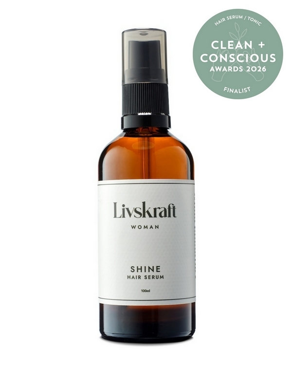 Shine by Livskraft – Finalist, Best Natural Hair Serum / Tonic, Clean + Conscious Awards 2026