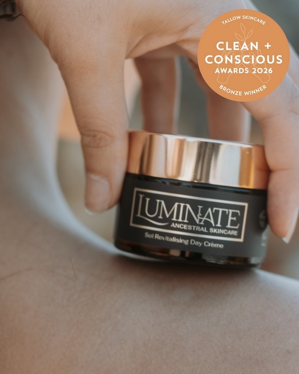Sol Day Crème by Luminate Beaute – Bronze, Best Tallow Skincare, Clean + Conscious Awards 2026