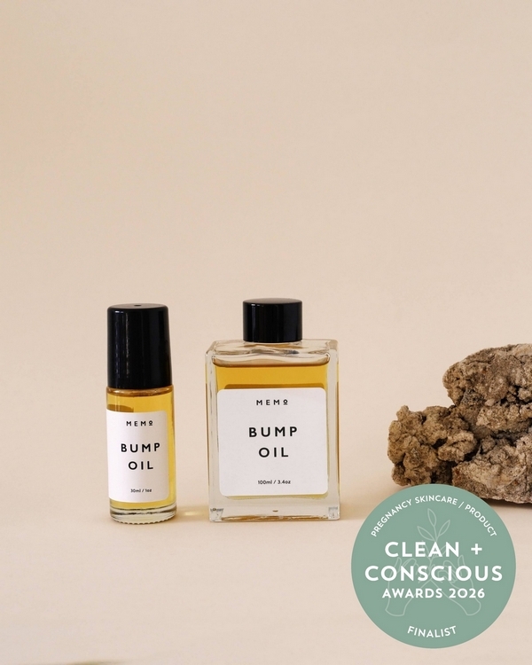 Bump Oil by MEMO THE LABEL – Finalist, Best Pregnancy Skincare / Product, Clean + Conscious Awards 2026