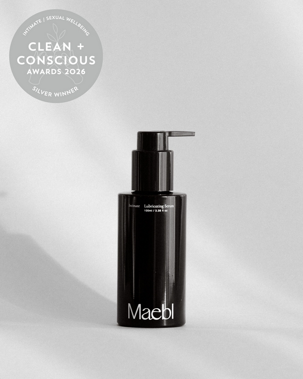Intimate Lubricating Serum by Maebl – Silver, Best Intimate/ Sexual Wellbeing, Clean + Conscious Awards 2026