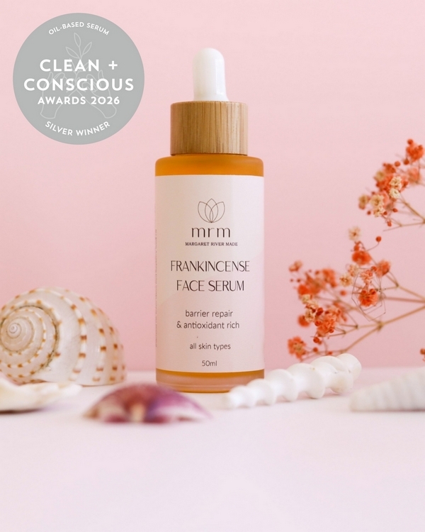 Frankincense Face Serum by Margaret River Made – Silver, Best Oil Based Serum, Clean + Conscious Awards 2026