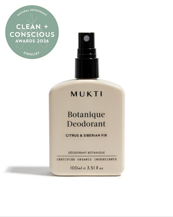 Botanique Natural Deodorant – Citrus & Siberian Fir by Mukti Organics – Finalist, Best Natural Deodorant, Clean + Conscious Awards 2026