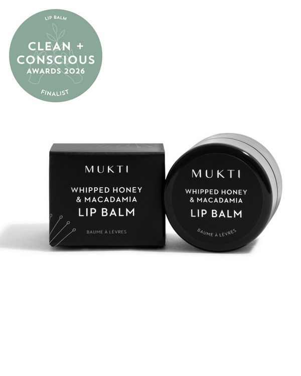 Whipped Honey & Macadamia Lip Balm by Mukti Organics – Finalist, Best Lip Balm, Clean + Conscious Awards 2026