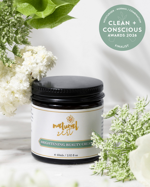 Brightening Beauty Cream by Natural Zest Skincare – Finalist, Best Face Moisturiser for Normal / Combination Skin, Clean + Conscious Awards 2026