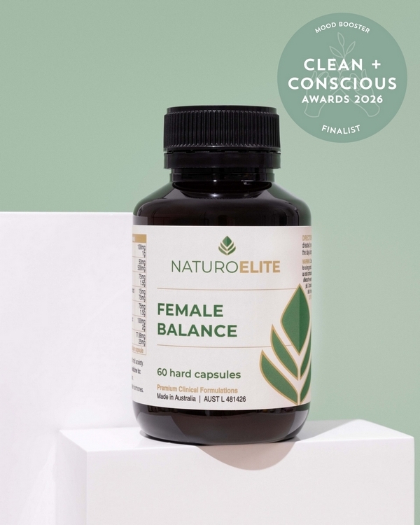 Female Balance by NaturoElite – Finalist, Best Mood Booster, Clean + Conscious Awards 2026