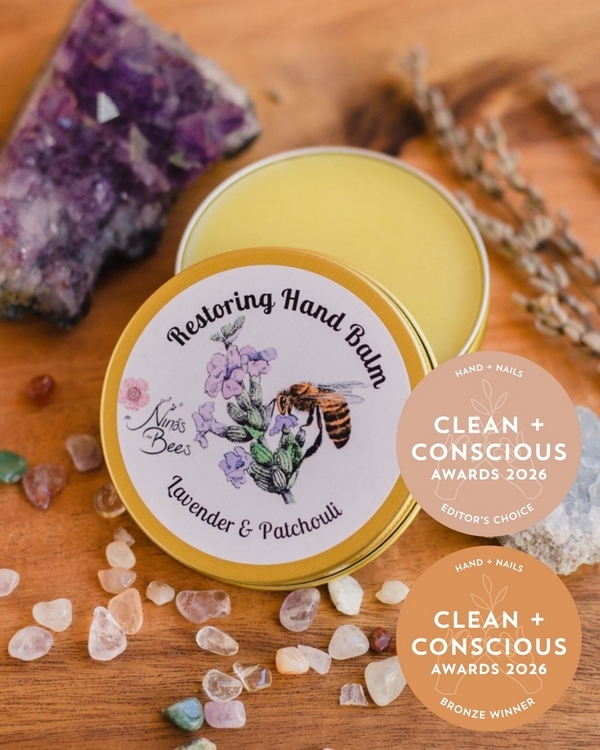 Restoring Hand Balm by Nina’s Bees – Bronze + Editor's Choice, Best Hand + Nails, Clean + Conscious Awards 2026