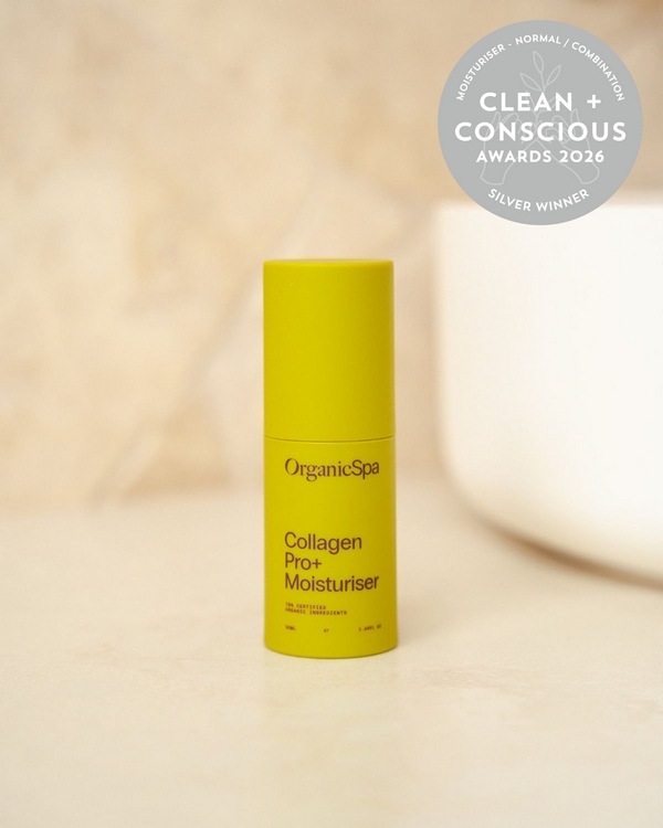 CollagenPro+ Moisturiser by OrganicSpa – Silver, Best Face Moisturiser for Normal / Combination Skin, Clean + Conscious Awards 2026