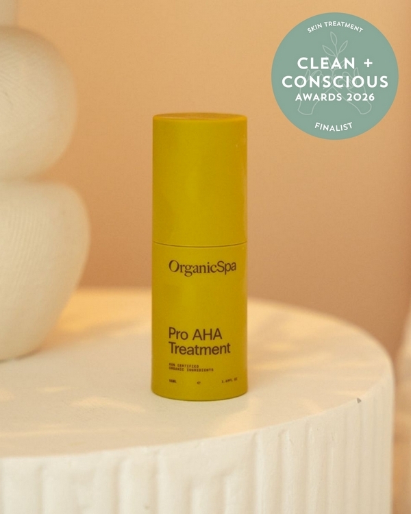 Pro AHA Treatment by OrganicSpa – Finalist, Best Skin Treatment, Clean + Conscious Awards 2026