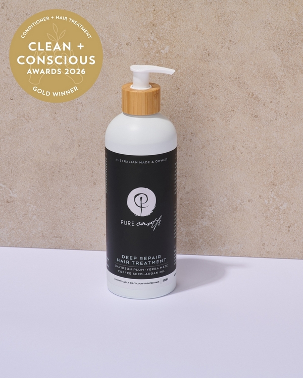 Deep Repair Hair Treatment by Pure Earth – Gold, Best Natural Conditioner + Hair Treatment, Clean + Conscious Awards 2026