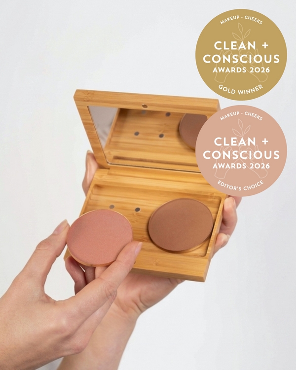 Pressed Mineral Blush & Bronzer Duo by Scoop Whole Beauty – Gold + Editor's Choice, Best Blush / Bronzer, Clean + Conscious Awards 2026