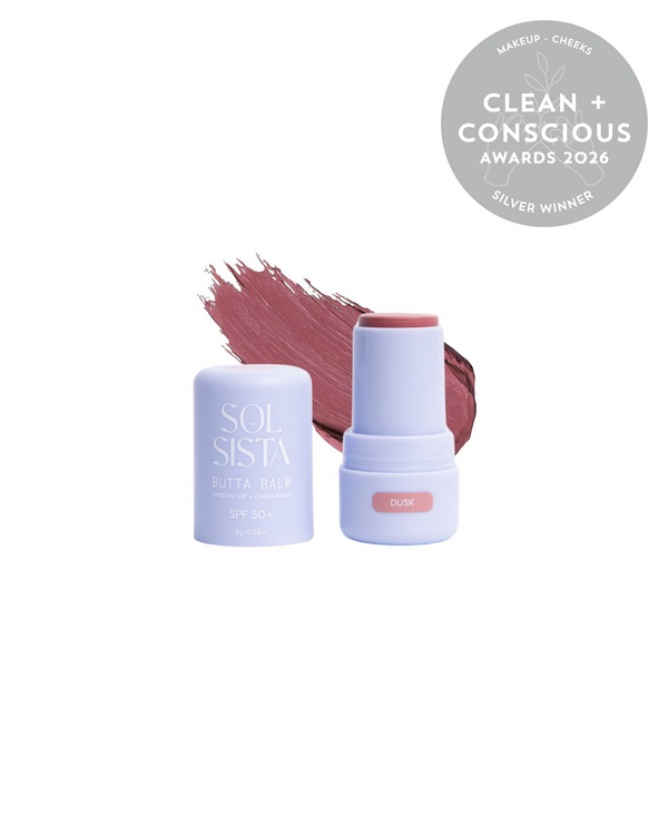 Butta Balm Mineral Lip & Cheek Balm SPF50+ by Sol Sista Collective – Silver, Best Blush / Bronzer, Clean + Conscious Awards 2026