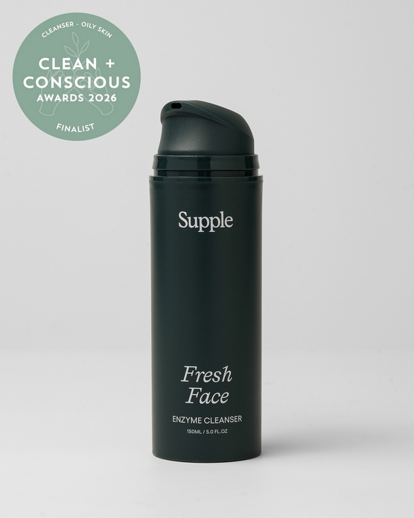Fresh Face Enzyme Cleanser by SUPPLE – Finalist, Best Face Cleanser for Oily Skin, Clean + Conscious Awards 2026