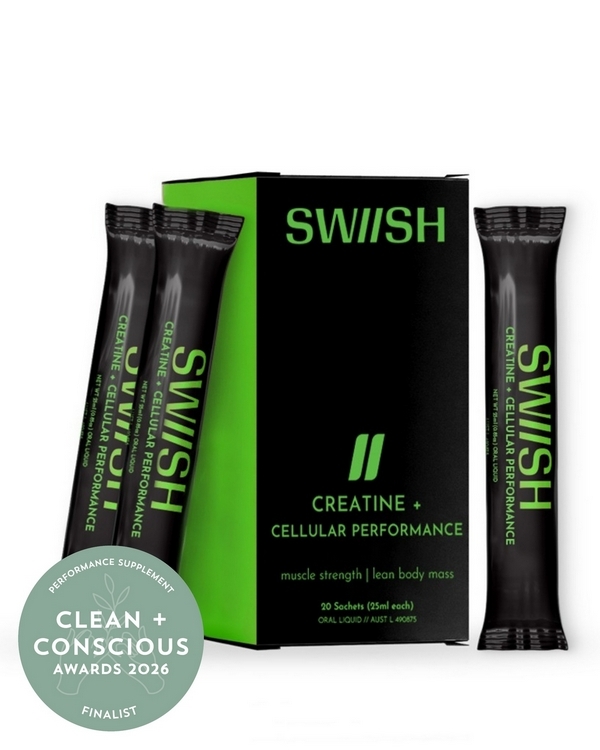 Creatine + Cellular Performance by SWIISH – Finalist, Best Performance Supplement, Clean + Conscious Awards 2026
