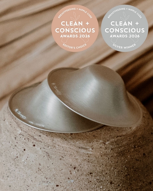 Breastfeeding Cups by Silverette – Silver + Editor's Choice, Best Breastfeeding + Nipple Care, Clean + Conscious Awards 2026