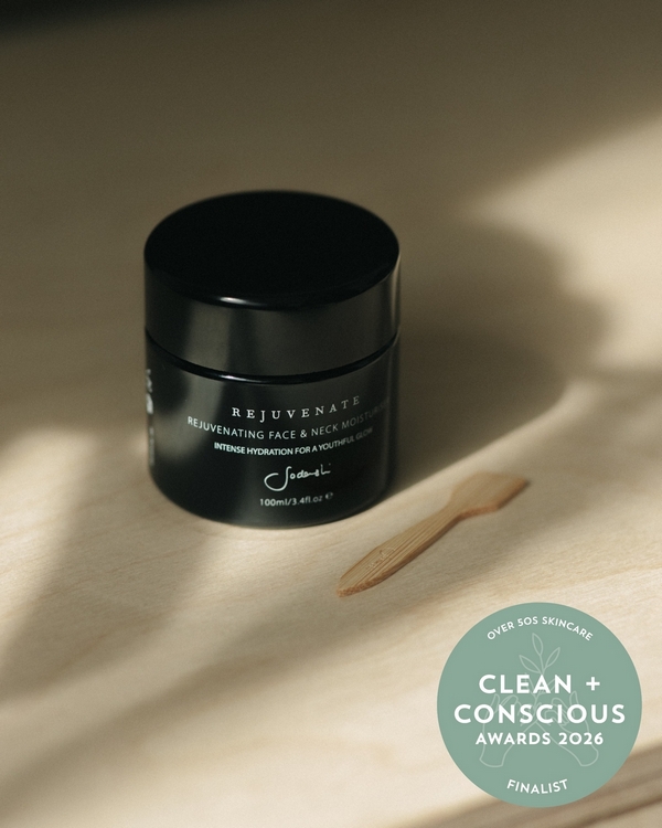Rejuvenating Face & Neck Moisturiser by Sodashi – Finalist, Best Over 50s Skincare, Clean + Conscious Awards 2026