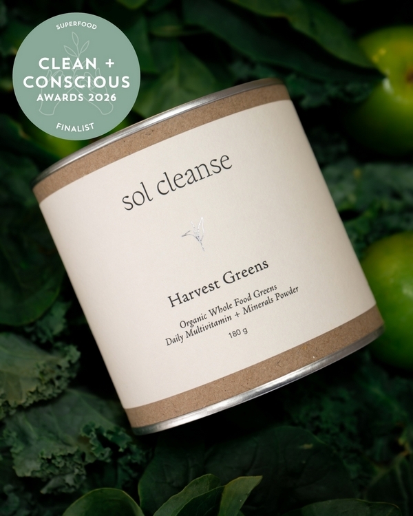 Harvest Greens by Sol Cleanse – Finalist, Best Superfood, Clean + Conscious Awards 2026