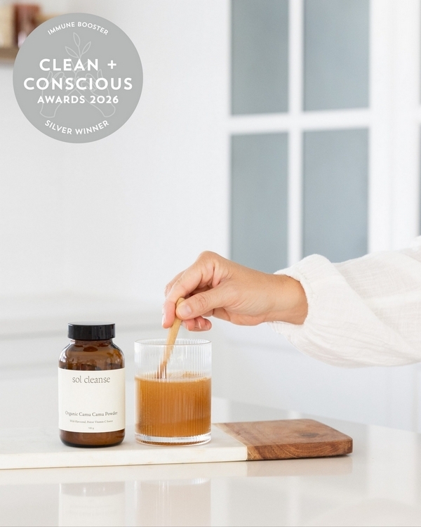 Organic Camu Camu Powder by Sol Cleanse – Silver, Best Immune Booster, Clean + Conscious Awards 2026