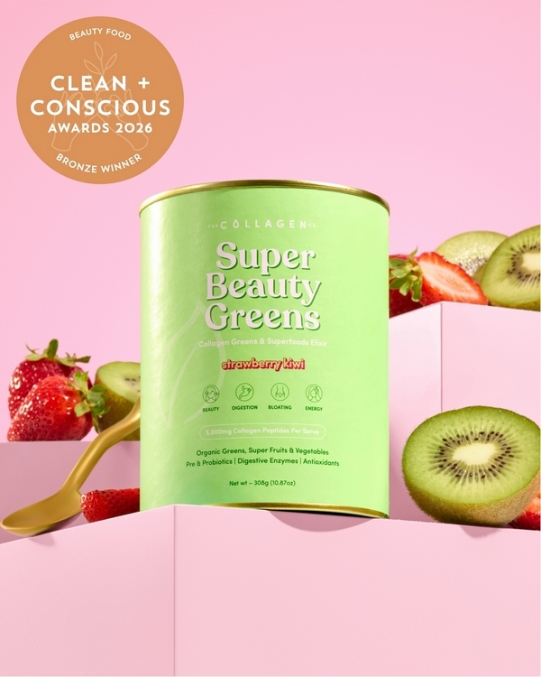 Strawberry Kiwi Super Beauty Greens by The Collagen Co. – Bronze, Best Beauty Food, Clean + Conscious Awards 2026