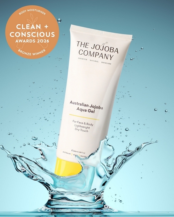 Australian Jojoba Aqua Gel by The Jojoba Company – Bronze, Best Body Moisturiser, Clean + Conscious Awards 2026