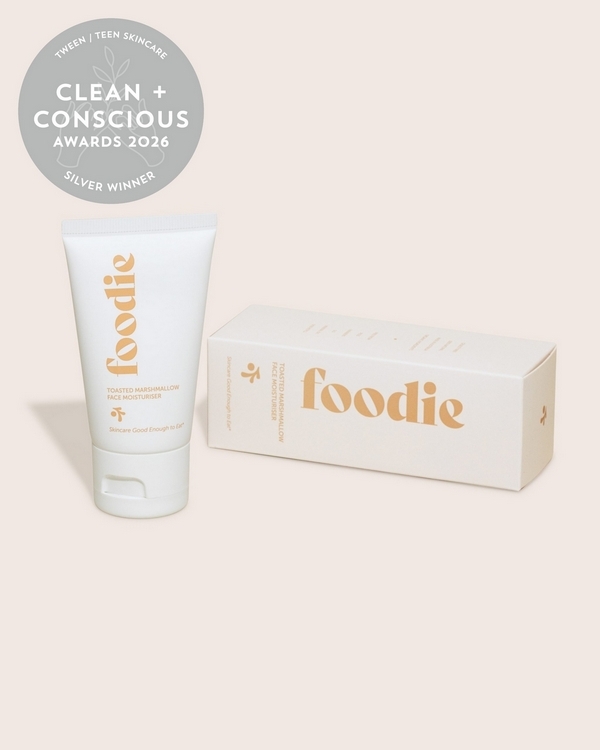 Foodie Toasted Marshmallow Face Moisturiser by Vanessa Megan Skincare – Silver, Best Skincare for Tweens / Teens, Clean + Conscious Awards 2026