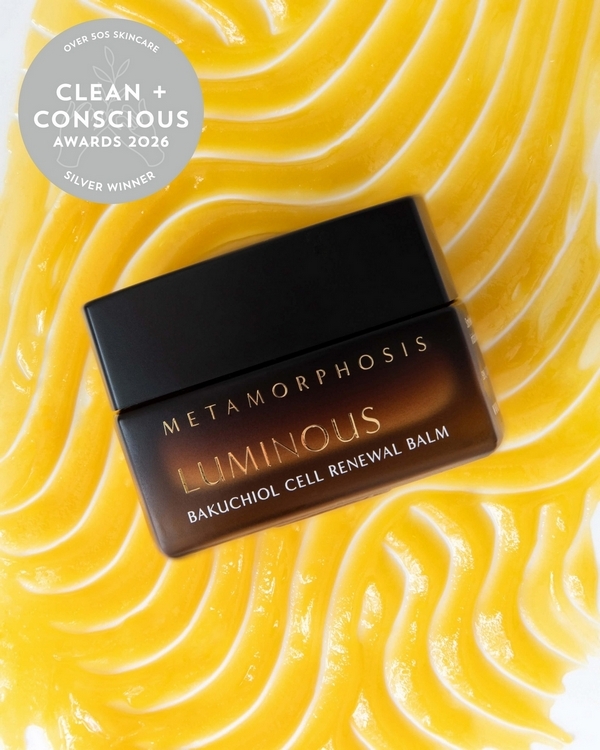 Metamorphosis | Luminous Bakuchiol Cell Renewal Balm by Vanessa Megan Skincare – Silver, Best Over 50s Skincare, Clean + Conscious Awards 2026