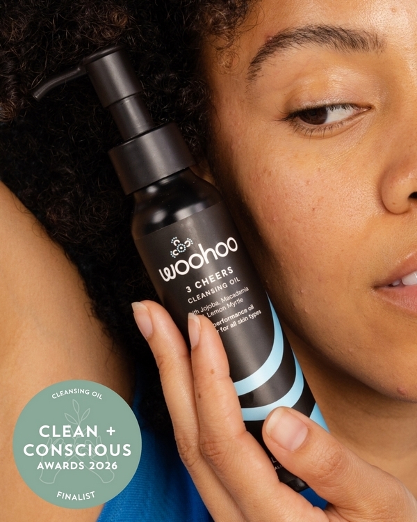 3 Cheers’ Cleansing Oil by Woohoo Body – Finalist, Best Cleansing Oil, Clean + Conscious Awards 2026
