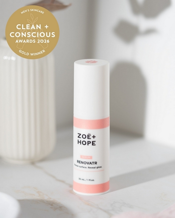 RENOVATR by ZOË & HOPE – Gold, Best Men’s Skincare, Clean + Conscious Awards 2026