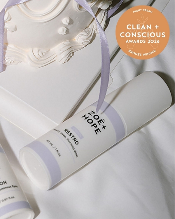 RESTRD by ZOË & HOPE – Bronze, Best Night Cream, Clean + Conscious Awards 2026